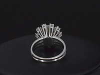 Witgouden ring met diamanten en opaal - afbeelding 5 van  5
