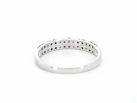 Witgouden ring met diamanten en saffieren - afbeelding 7 van  9