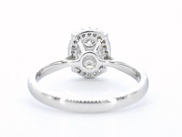 Witgouden ring met diamanten in ovaal vorm - afbeelding 9 van  11