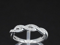 Witgouden ring met diamanten - afbeelding 1 van  9
