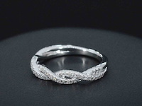 Witgouden ring met diamanten - afbeelding 7 van  9