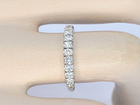 Witgouden ring met diamanten - afbeelding 3 van  10