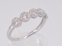 Witgouden ring met diamanten - afbeelding 7 van  9