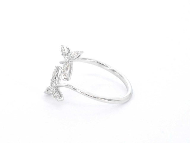 Witgouden ring met diamanten - afbeelding 7 van  10