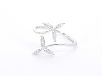 Witgouden ring met diamanten - afbeelding 8 van  10