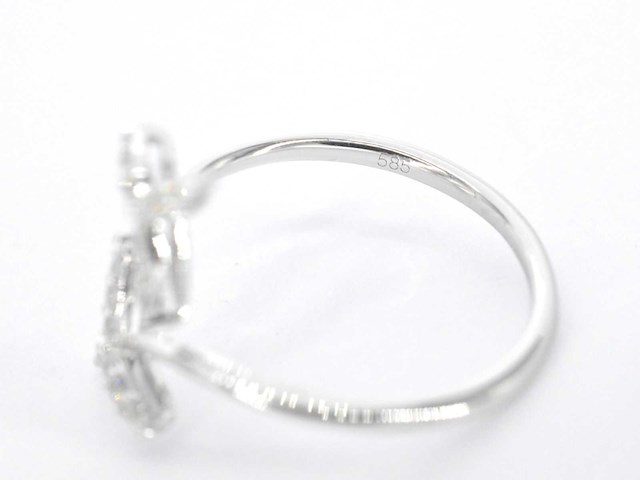Witgouden ring met diamanten - afbeelding 10 van  10