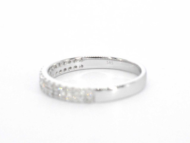 Witgouden ring met diamanten - afbeelding 10 van  10