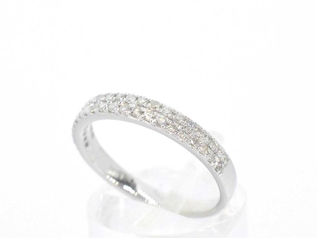 Witgouden ring met diamanten - afbeelding 4 van  10