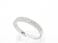 Witgouden ring met diamanten - afbeelding 4 van  10