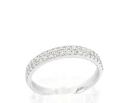 Witgouden ring met diamanten - afbeelding 5 van  10