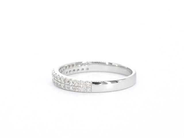 Witgouden ring met diamanten - afbeelding 6 van  10