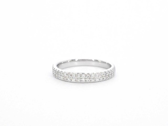Witgouden ring met diamanten - afbeelding 7 van  10