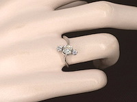 Witgouden ring met diamanten - afbeelding 2 van  8