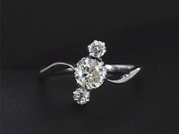 Witgouden ring met diamanten - afbeelding 7 van  8