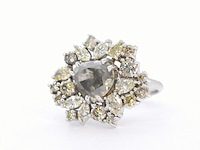 Witgouden ring met diamanten - afbeelding 7 van  12