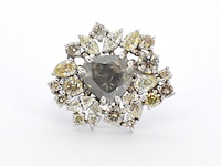 Witgouden ring met diamanten - afbeelding 9 van  12