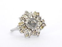 Witgouden ring met diamanten - afbeelding 11 van  12
