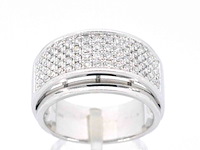 Witgouden ring met diamanten