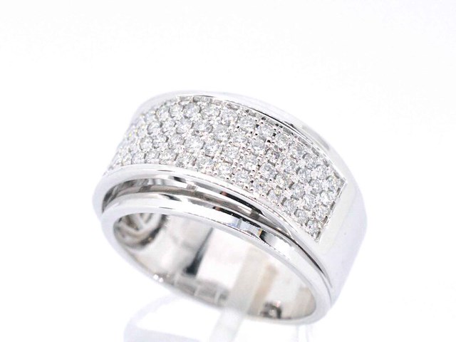 Witgouden ring met diamanten - afbeelding 5 van  11