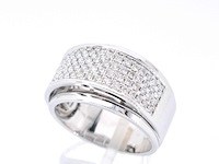 Witgouden ring met diamanten - afbeelding 5 van  11