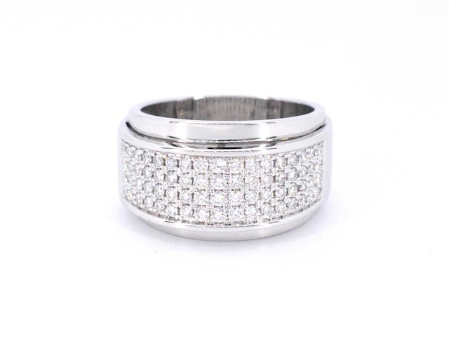 Witgouden ring met diamanten - afbeelding 8 van  11