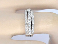 Witgouden ring met diamanten - afbeelding 5 van  12