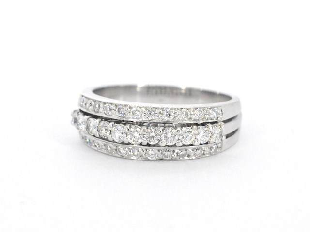 Witgouden ring met diamanten - afbeelding 11 van  12