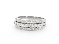 Witgouden ring met diamanten - afbeelding 11 van  12