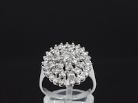 Witgouden ring met diamanten - afbeelding 1 van  8