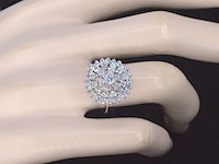 Witgouden ring met diamanten - afbeelding 2 van  8