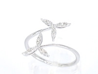 Witgouden ring met diamanten - afbeelding 5 van  11