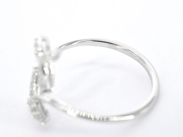 Witgouden ring met diamanten - afbeelding 10 van  11