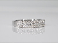Witgouden ring met diamanten - afbeelding 3 van  6