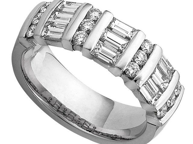 Witgouden ring met diamanten - afbeelding 11 van  11