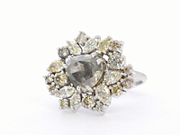 Witgouden ring met diamanten - afbeelding 6 van  11