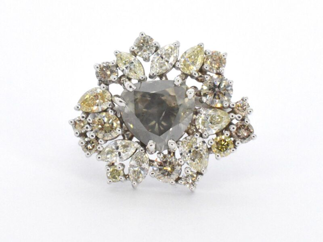 Witgouden ring met diamanten - afbeelding 8 van  11