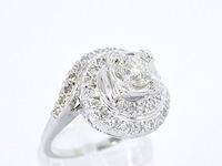 Witgouden ring met diamanten - afbeelding 6 van  11