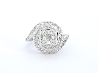 Witgouden ring met diamanten - afbeelding 8 van  11