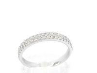 Witgouden ring met diamanten - afbeelding 6 van  11