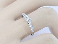 Witgouden ring met diamanten - afbeelding 3 van  10