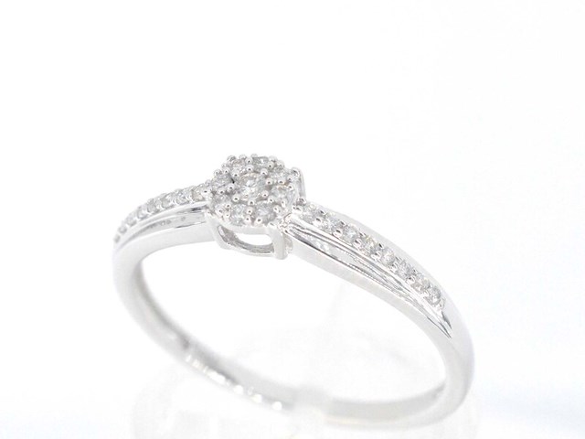 Witgouden ring met diamanten - afbeelding 4 van  10