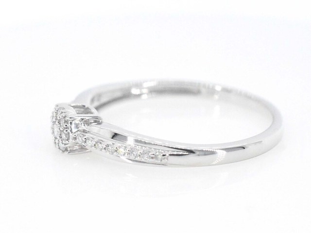 Witgouden ring met diamanten - afbeelding 6 van  10