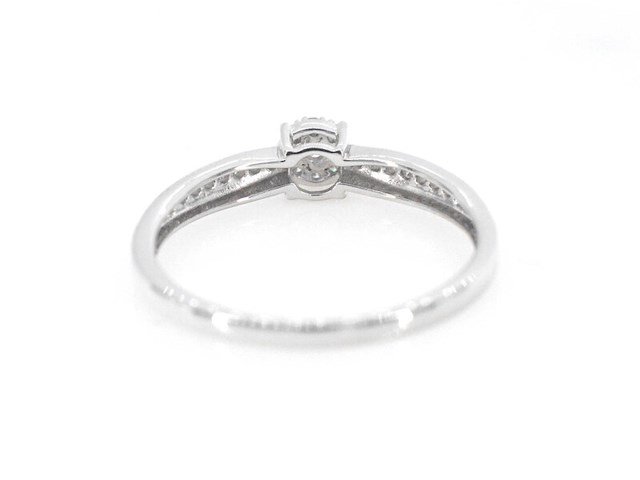 Witgouden ring met diamanten - afbeelding 7 van  10