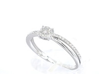Witgouden ring met diamanten - afbeelding 5 van  11