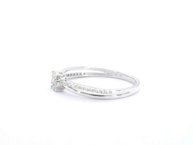 Witgouden ring met diamanten - afbeelding 7 van  11