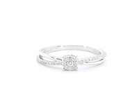 Witgouden ring met diamanten - afbeelding 8 van  11