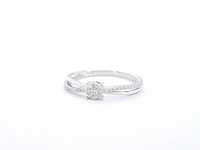 Witgouden ring met diamanten - afbeelding 10 van  11