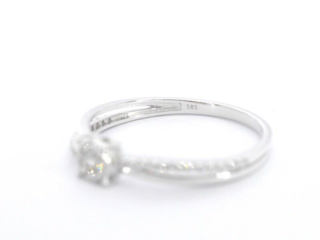Witgouden ring met diamanten - afbeelding 11 van  11