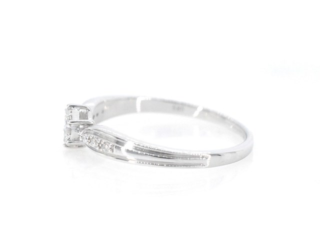 Witgouden ring met diamanten - afbeelding 5 van  9