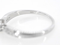 Witgouden ring met diamanten - afbeelding 8 van  9